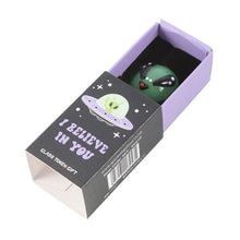 Load image into Gallery viewer, Set of 24 Glass Alien Token Gifts in Display