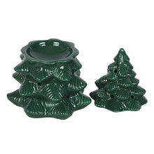 Load image into Gallery viewer, Green Fir Tree Oil Burner and Wax Warmer