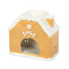 Load image into Gallery viewer, Candy Cane Gingerbread House Oil Burner and Wax Warmer