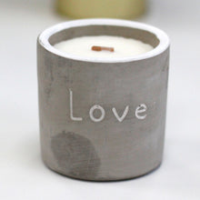 Load image into Gallery viewer, Concrete Candle - Love - Purple Fig & Casis