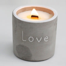 Load image into Gallery viewer, Concrete Candle - Love - Purple Fig & Casis
