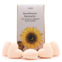 Load image into Gallery viewer, Sunflower Serenity Bath Heart Gift Set
