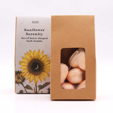 Load image into Gallery viewer, Sunflower Serenity Bath Heart Gift Set