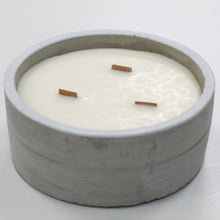Load image into Gallery viewer, Large Round Concrete Candle - Crushed Vanilla & Orange