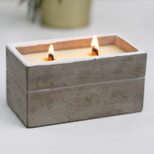 Load image into Gallery viewer, Large Concrete Candle Box - Spiced South Sea Lime