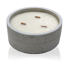 Load image into Gallery viewer, Large Round Concrete Candle - Crushed Vanilla & Orange