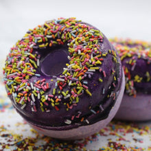 Load image into Gallery viewer, Blackberry and Almond Bath Donuts