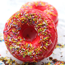 Load image into Gallery viewer, Strawberry & Banana Bath Donuts