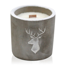 Load image into Gallery viewer, Concrete Candle - Stag Head - Whiskey & Woodsmoke