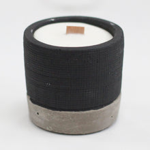 Load image into Gallery viewer, Concrete Candle - Black - Brandy Butter