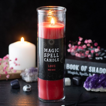 Load image into Gallery viewer, Love Red Rose Magic Spell Tube Candle