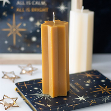 Load image into Gallery viewer, Gold Starry Night Star Shaped Taper Candle