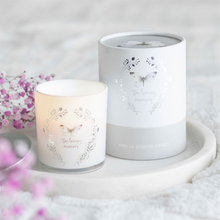 Load image into Gallery viewer, In Loving Memory White Butterfly Vanilla Candle
