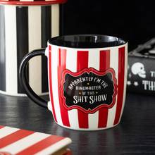 Load image into Gallery viewer, Red Striped Ringmaster Mug
