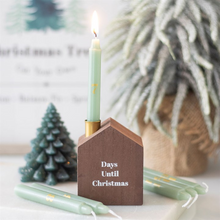 Load image into Gallery viewer, Set of 24 Mini Advent Candles with Holder