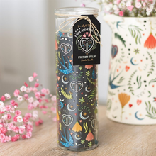 Load image into Gallery viewer, Midnight Bloom Print French Tulip Tube Candle