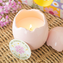 Load image into Gallery viewer, Wild Strawberry & Poppy Egg Shaped Candle