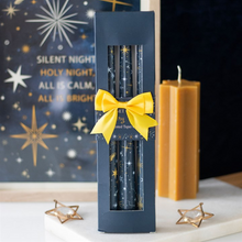Load image into Gallery viewer, Set of 3 Starry Night Taper Candles