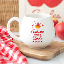 Load image into Gallery viewer, Autumn Skies & Apple Pies Rounded Mug