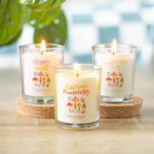 Load image into Gallery viewer, Set of 3 Funky Fungi Mushroom Votive Candles