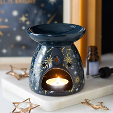 Load image into Gallery viewer, Blue Starry Night Oil Burner and Wax Warmer