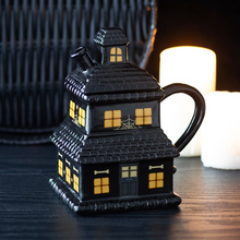 Load image into Gallery viewer, Black Haunted House Mug