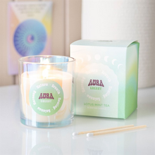 Load image into Gallery viewer, Aura Energy Lotus Mint Tea Iridescent Candle