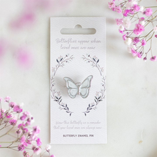 Load image into Gallery viewer, Butterflies Appear Enamel Butterfly Pin
