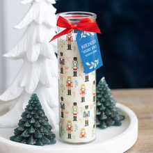 Load image into Gallery viewer, Nutcracker Print Festive Spice Tube Candle