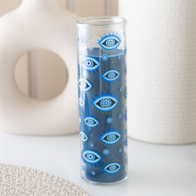 Load image into Gallery viewer, All Seeing Eye Print White Rose Tube Candle