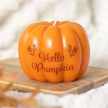 Load image into Gallery viewer, Hello Pumpkin Shaped Candle
