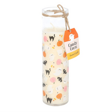 Load image into Gallery viewer, Sweet and Spooky Print Candy Corn Tube Candle