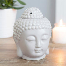 Load image into Gallery viewer, Small Grey Buddha Head Oil Burner