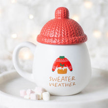 Load image into Gallery viewer, Sweater Weather Lidded Mug