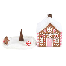 Load image into Gallery viewer, Pink Gingerbread House Incense Cone Burner