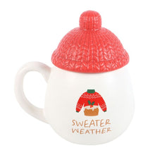 Load image into Gallery viewer, Sweater Weather Lidded Mug
