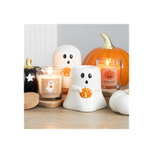 Load image into Gallery viewer, Ghost Shaped Oil Burner with Pumpkin