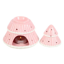 Load image into Gallery viewer, Pink Christmas Tree Oil Burner