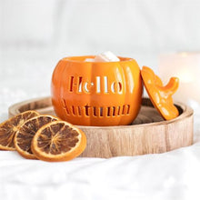 Load image into Gallery viewer, Hello Autumn Pumpkin Oil Burner Wax Warmer
