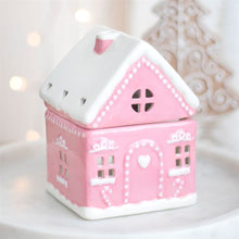 Load image into Gallery viewer, Pink Gingerbread House Oil Burner Wax Warmer