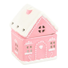 Load image into Gallery viewer, Pink Gingerbread House Oil Burner Wax Warmer