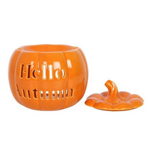 Load image into Gallery viewer, Hello Autumn Pumpkin Oil Burner Wax Warmer