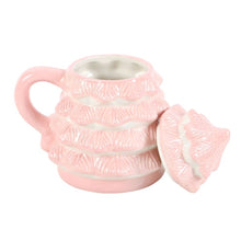 Load image into Gallery viewer, Pink Christmas Tree Shaped Mug