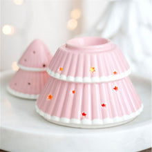 Load image into Gallery viewer, Pink Christmas Tree Oil Burner