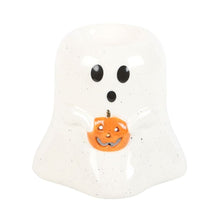 Load image into Gallery viewer, Ghost Shaped Oil Burner with Pumpkin