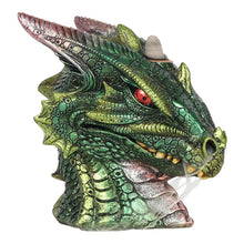 Load image into Gallery viewer, Large Green Dragon Head Backflow Incense Burner