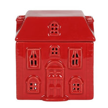 Load image into Gallery viewer, Red Ceramic House Oil Burner Wax Warmer