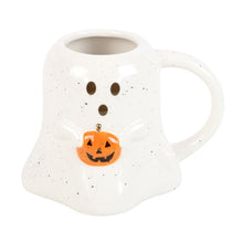 Load image into Gallery viewer, Ghost Shaped Mug with Pumpkin