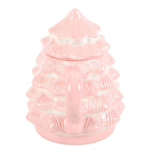 Load image into Gallery viewer, Pink Christmas Tree Shaped Mug