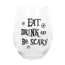 Load image into Gallery viewer, Eat, Drink & Be Scary Stemless Glass